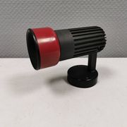 Small vintage wall lamp in hard pressed black and red plastic