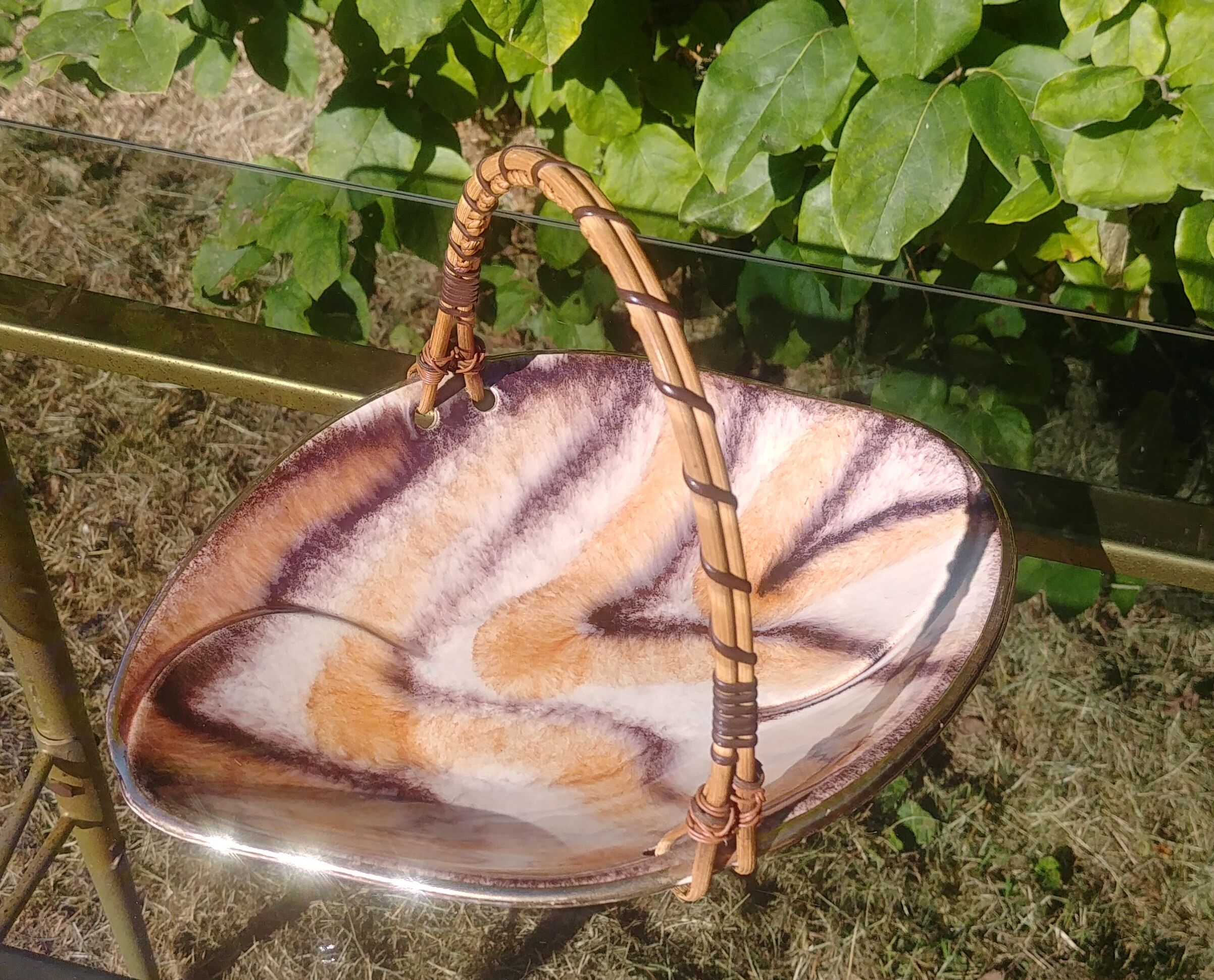 Cup/vacuum pocket glazed ceramic 60s West-Germany