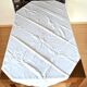 Vintage tablecloth in damask cotton white embroidered monogram CC 160x130 *D9*