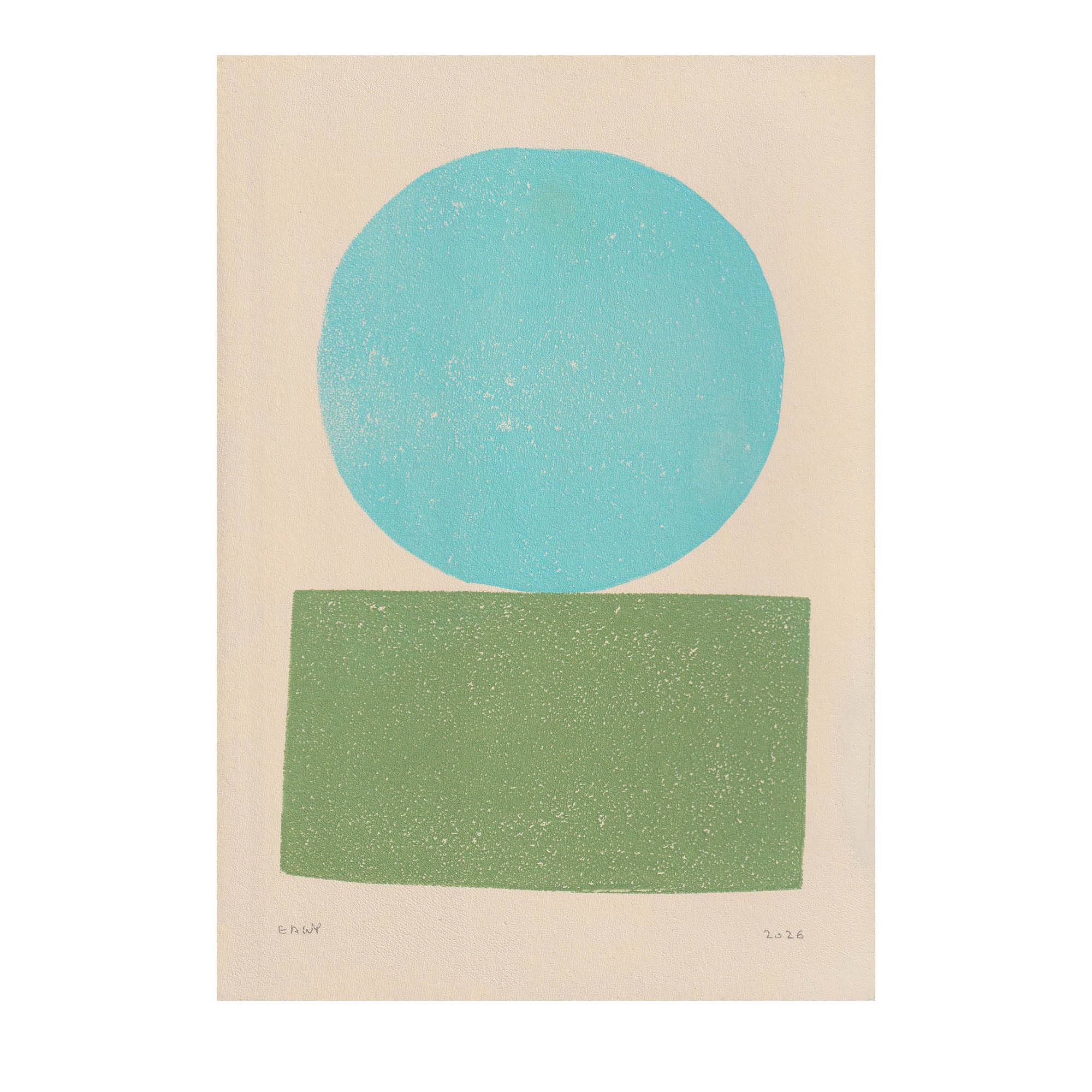 Collection of 10 A4 paintings without frames.
