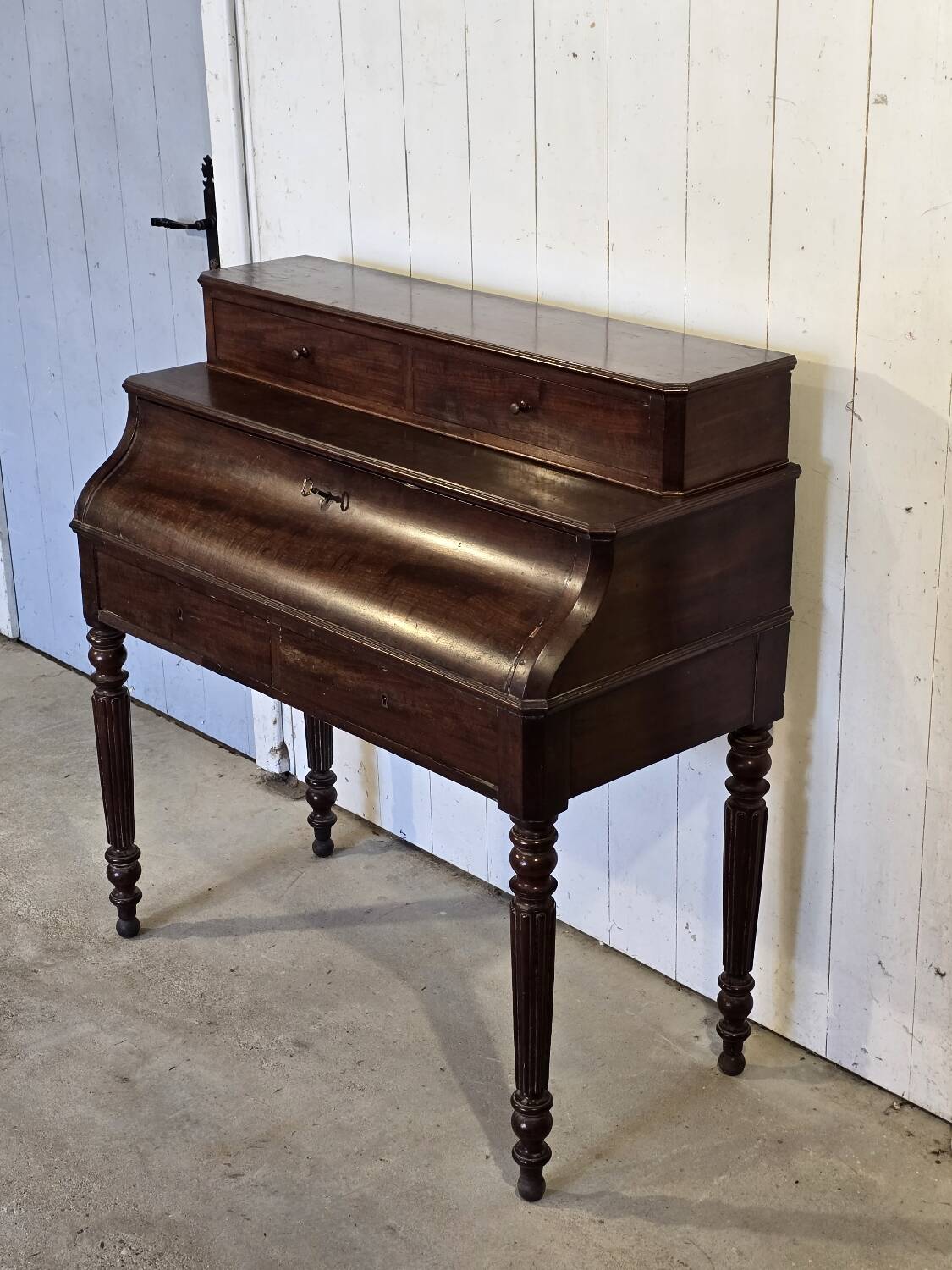 Louis Philippe style mahogany stepped desk, 19th century