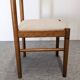 Set of 6 brutalist beech chairs, France circa 1970