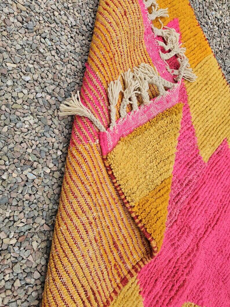 Tapis beni ouraine artisanale fait main taille 150 x 250 cm