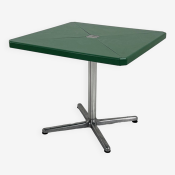 Green Plana model folding table by Giancarlo Piretti for Anonima Castelli, 1970