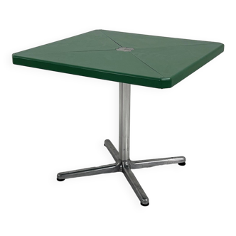 Green Plana model folding table by Giancarlo Piretti for Anonima Castelli, 1970