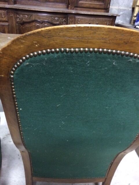 Pair of voltaire noyer armchair