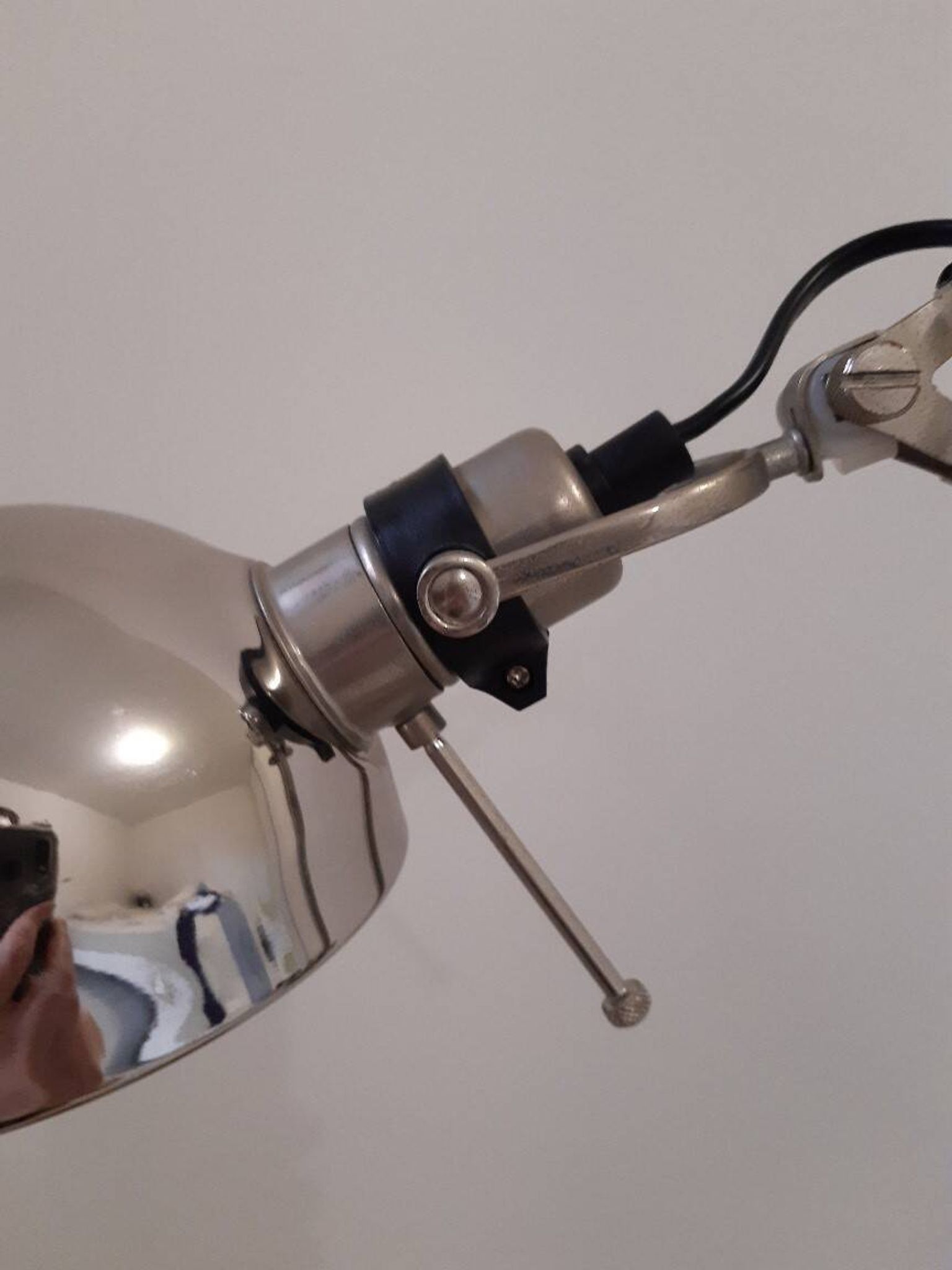 Pair of articulated lamps vintage 1980s industrial design
