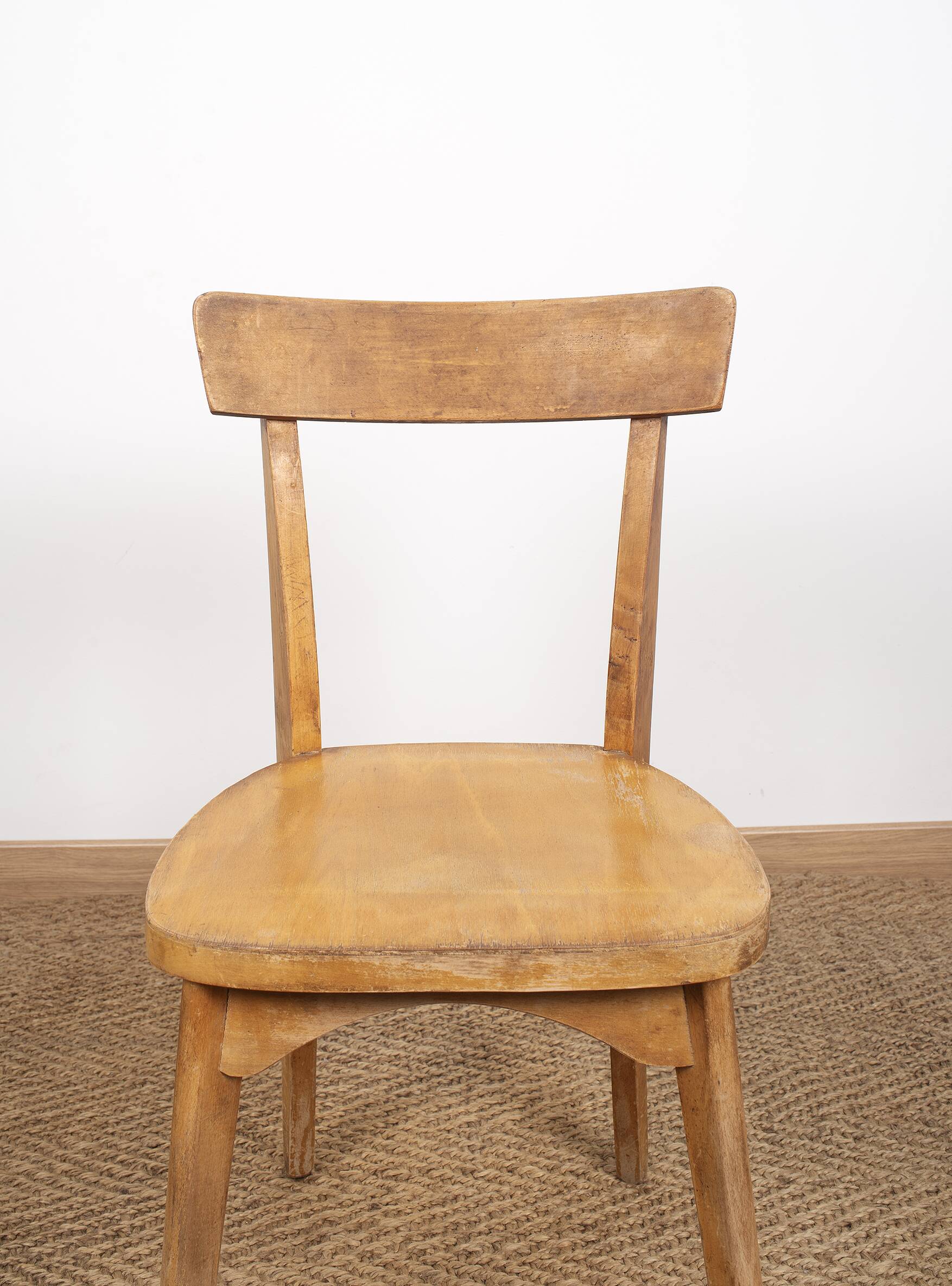 Ensemble de 4 chaises de bistrot luterma, estampillées
