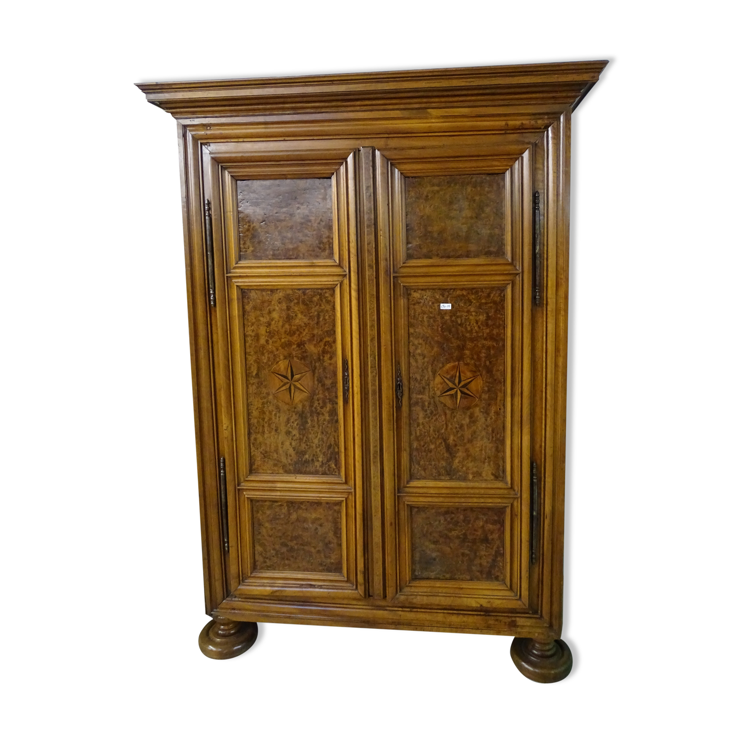 Walnut cabinet and ash magnifying glass