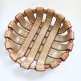Vintage Art Studio Ceramics Braided Bowl, 1960s