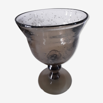 Biot glass vase