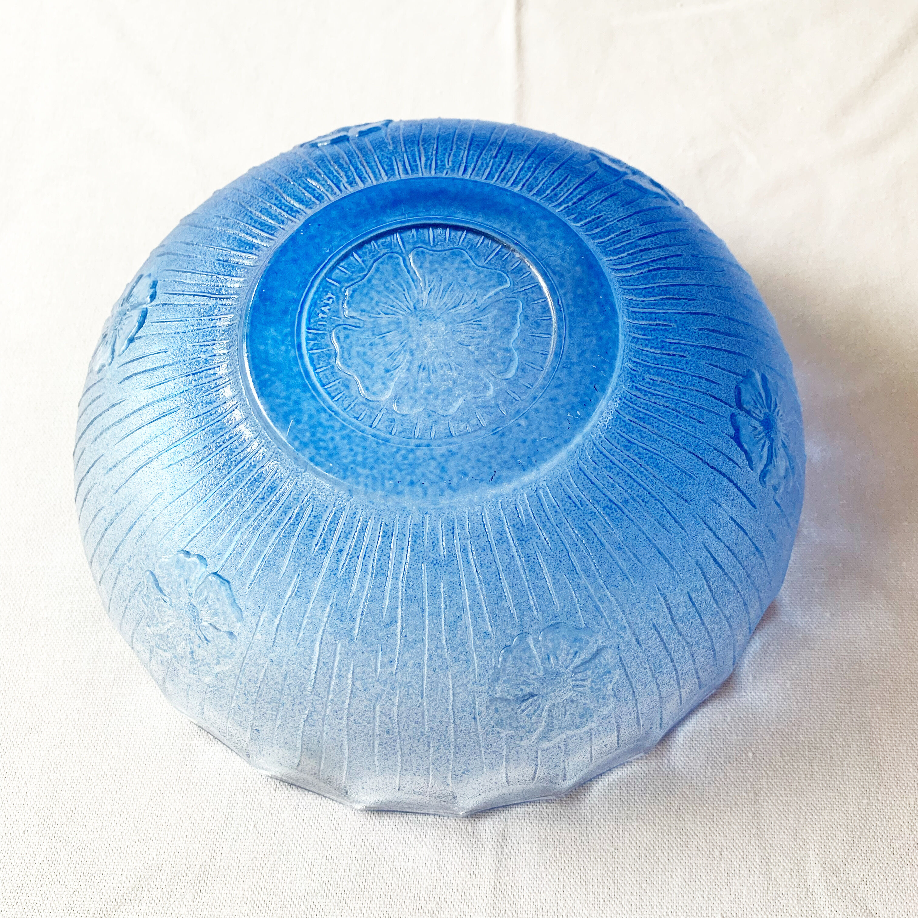 Dessert service in blue Arcopal