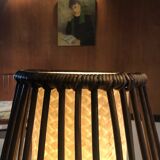 Large rattan floor lamp 1960