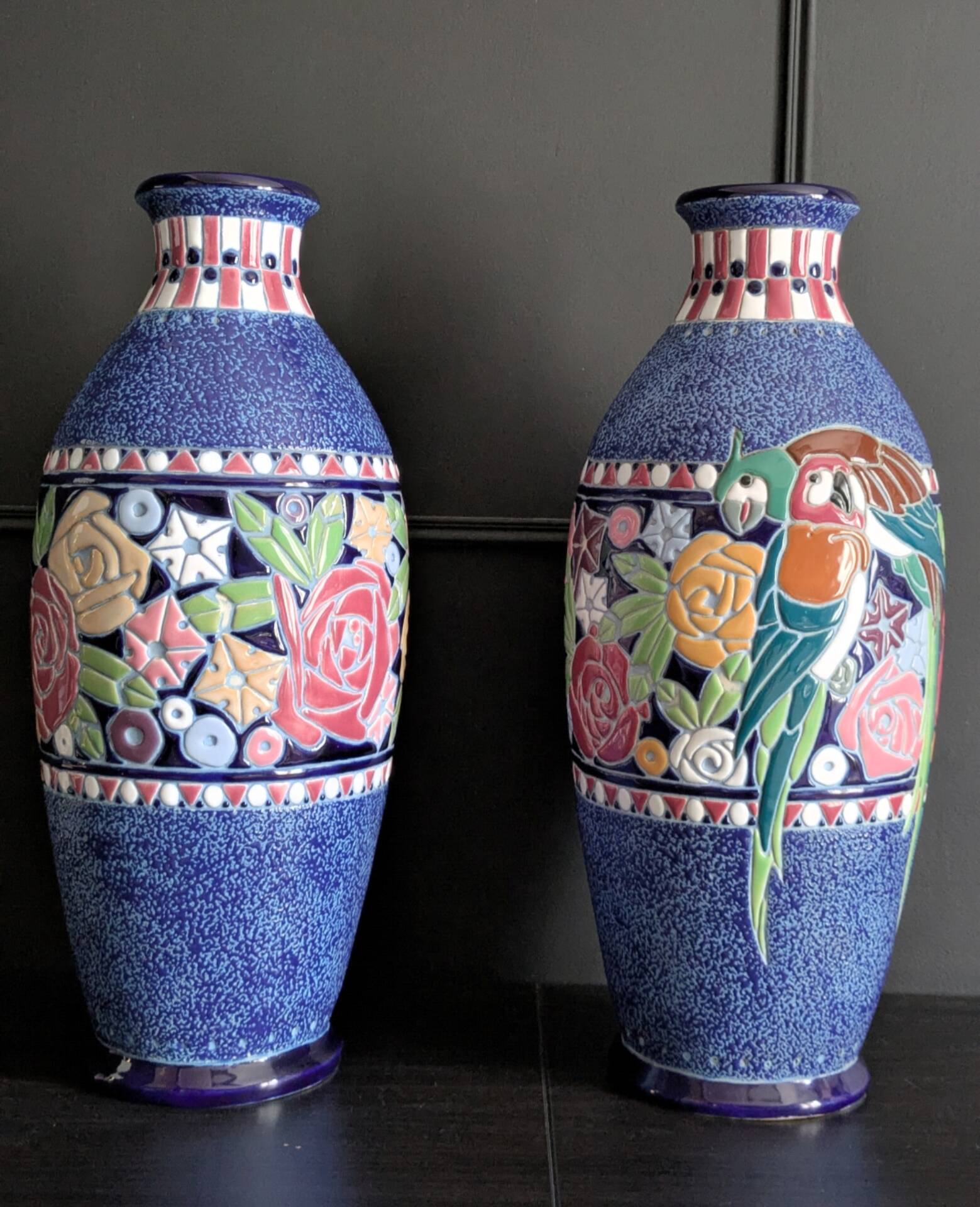 Pair of Art Deco vases