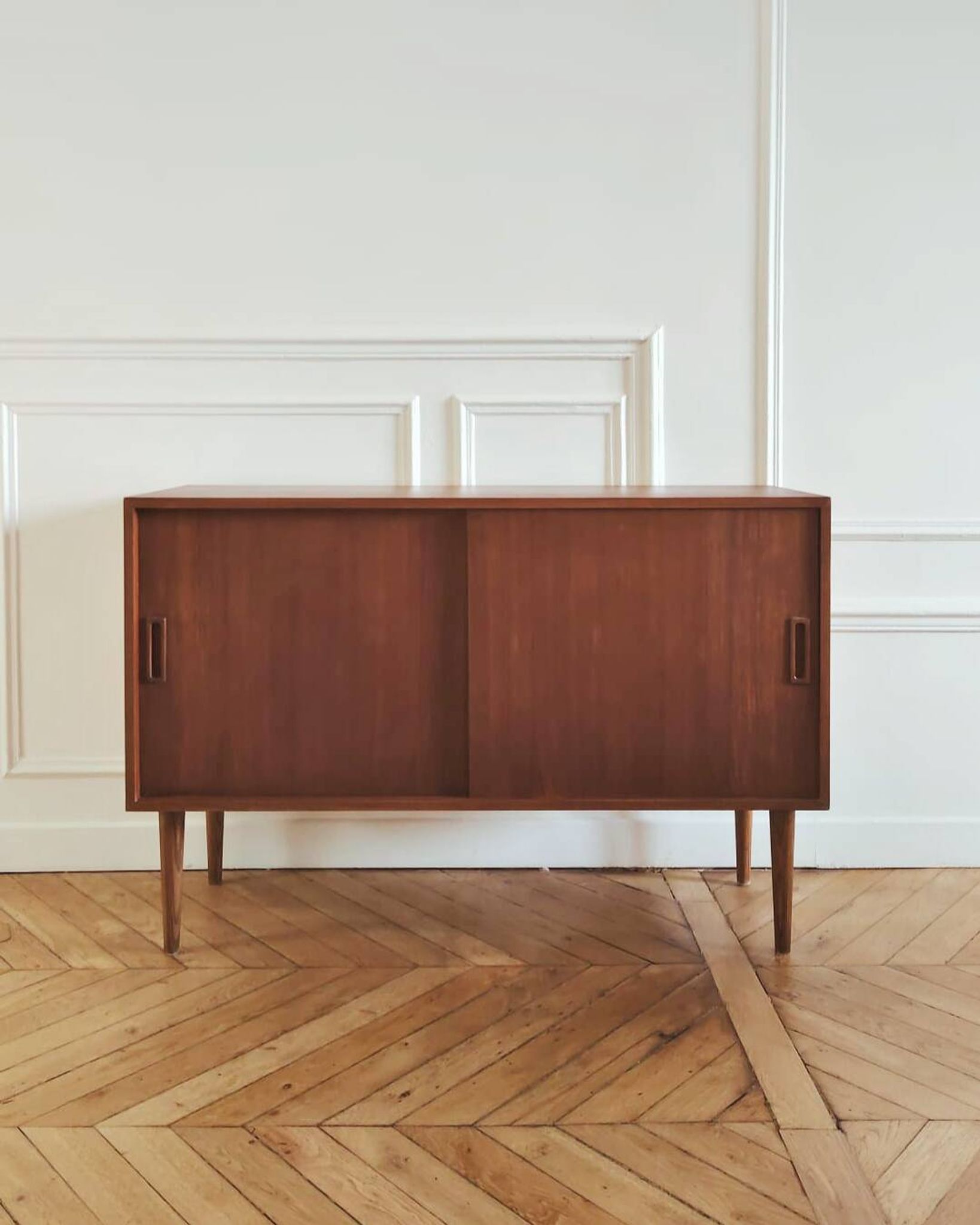 Buffet/ enfilade vintage rénové, style scandinave, années 60