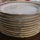 10 porcelain plates Masse & Surget - 1957