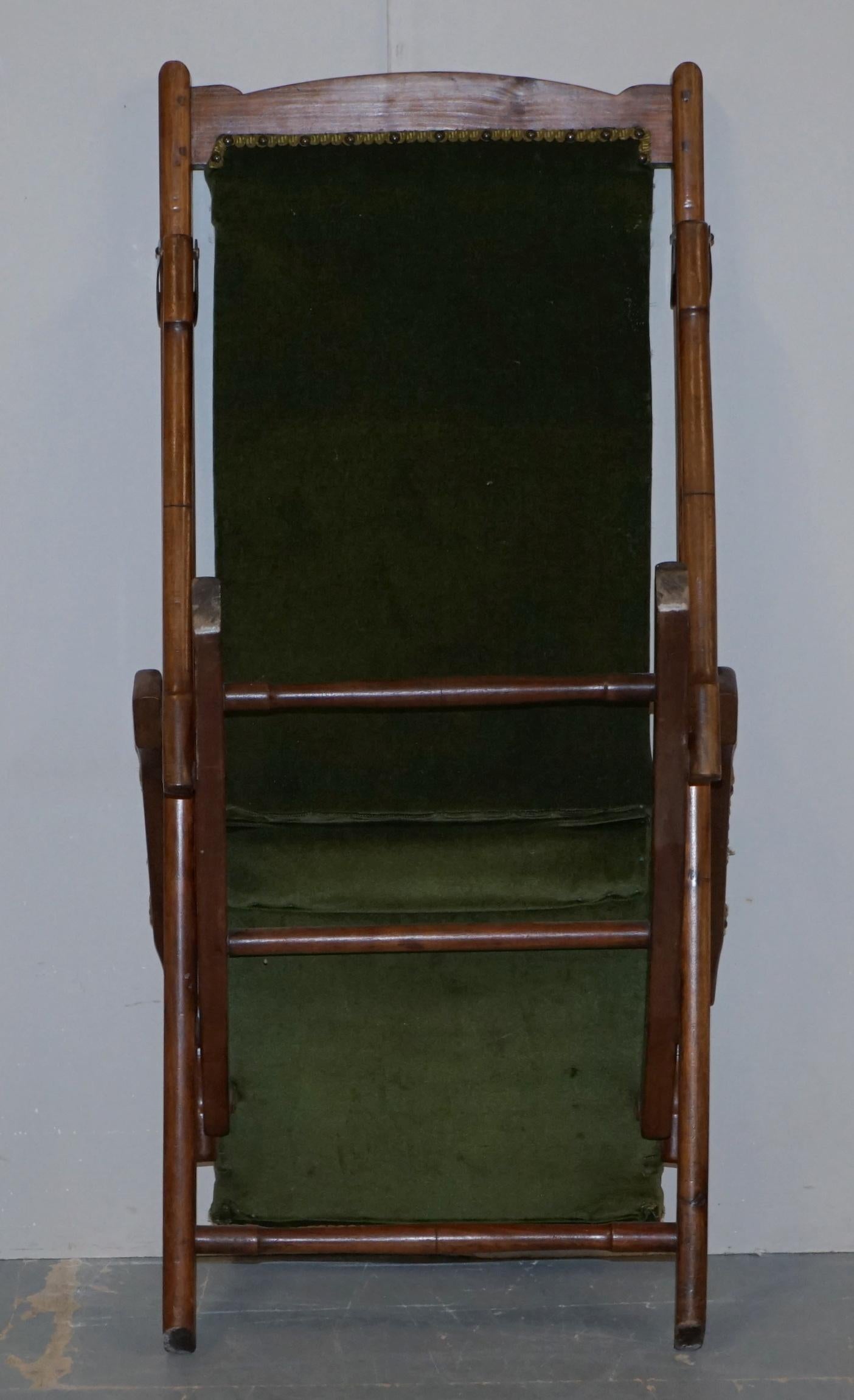 Pair of Victorian military folding chairs