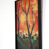 Painting 'Aftenrode' - mid century modern / 70's abstract