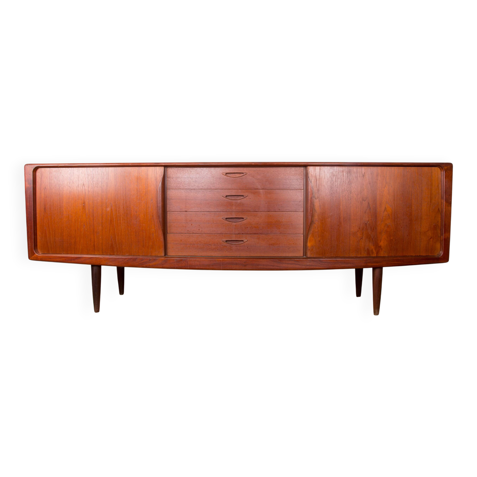 Enfilade Danoise en Teck par Henry Walter Klein pour Bramin 1960.