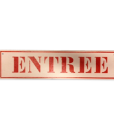 ENTRANCE sign