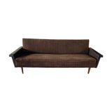 Velvet and skai sofa bed