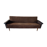 Velvet and skai sofa bed
