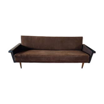 Velvet and skai sofa bed