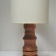 Lamp foot XL solid wood veined turned vintage