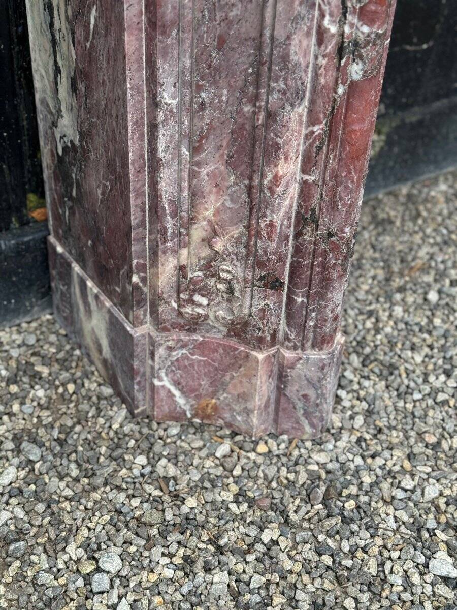 Regency Peach Blossom Marble Fireplace, 18th Century