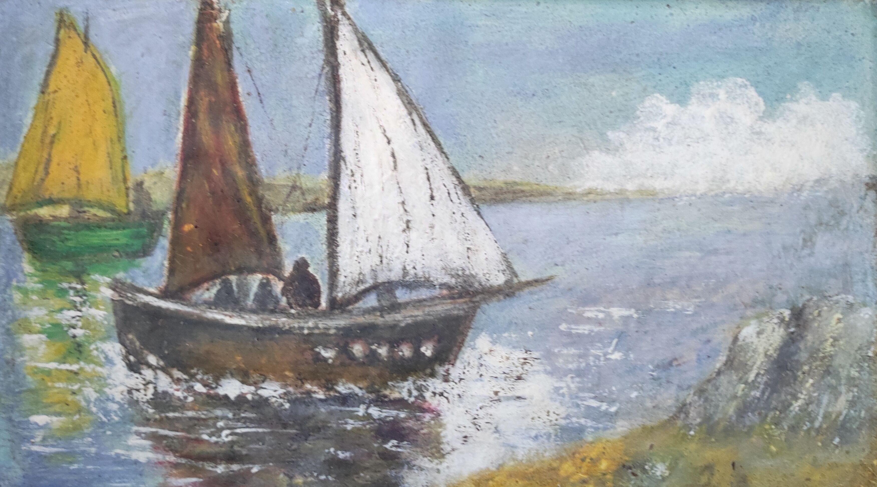Painting marine painting