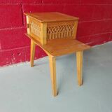 Rattan bedside