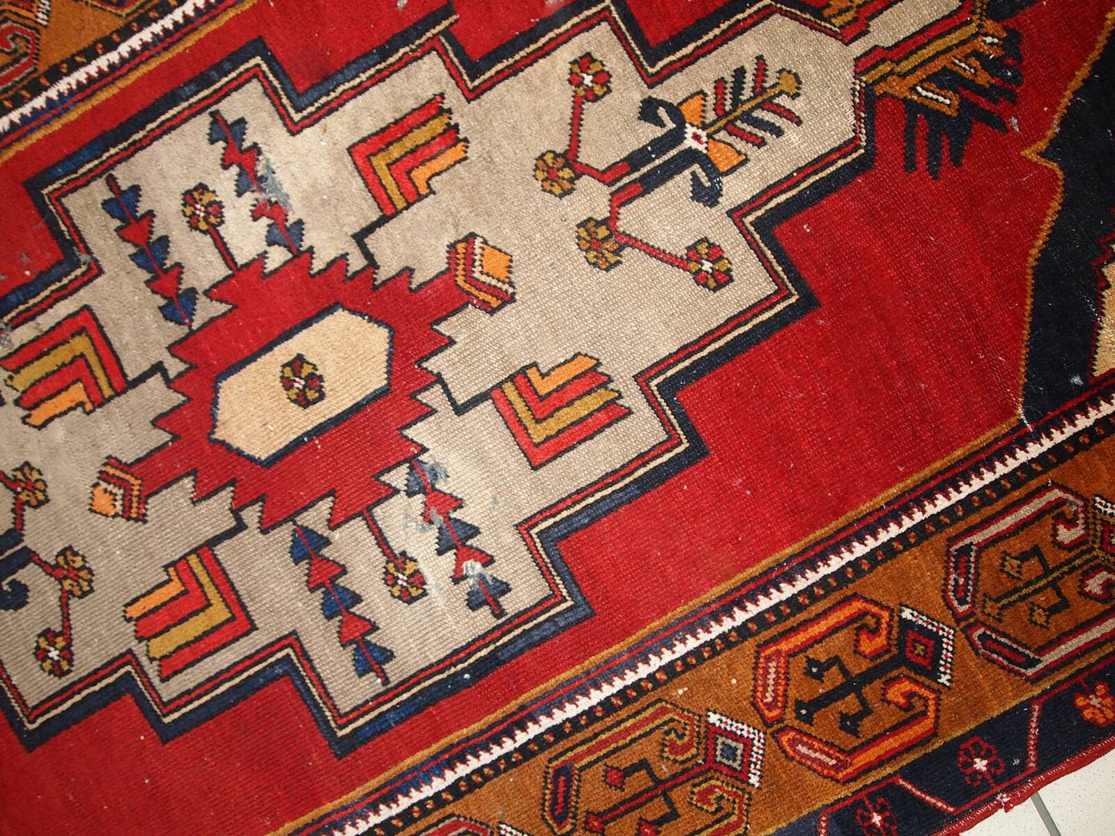 Tapis Anatolien Antique Turc, Années 1920, Charme Authentique