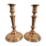 Paire de bougoirs