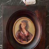 Miniature portrait de femme Isabelle Cosbos