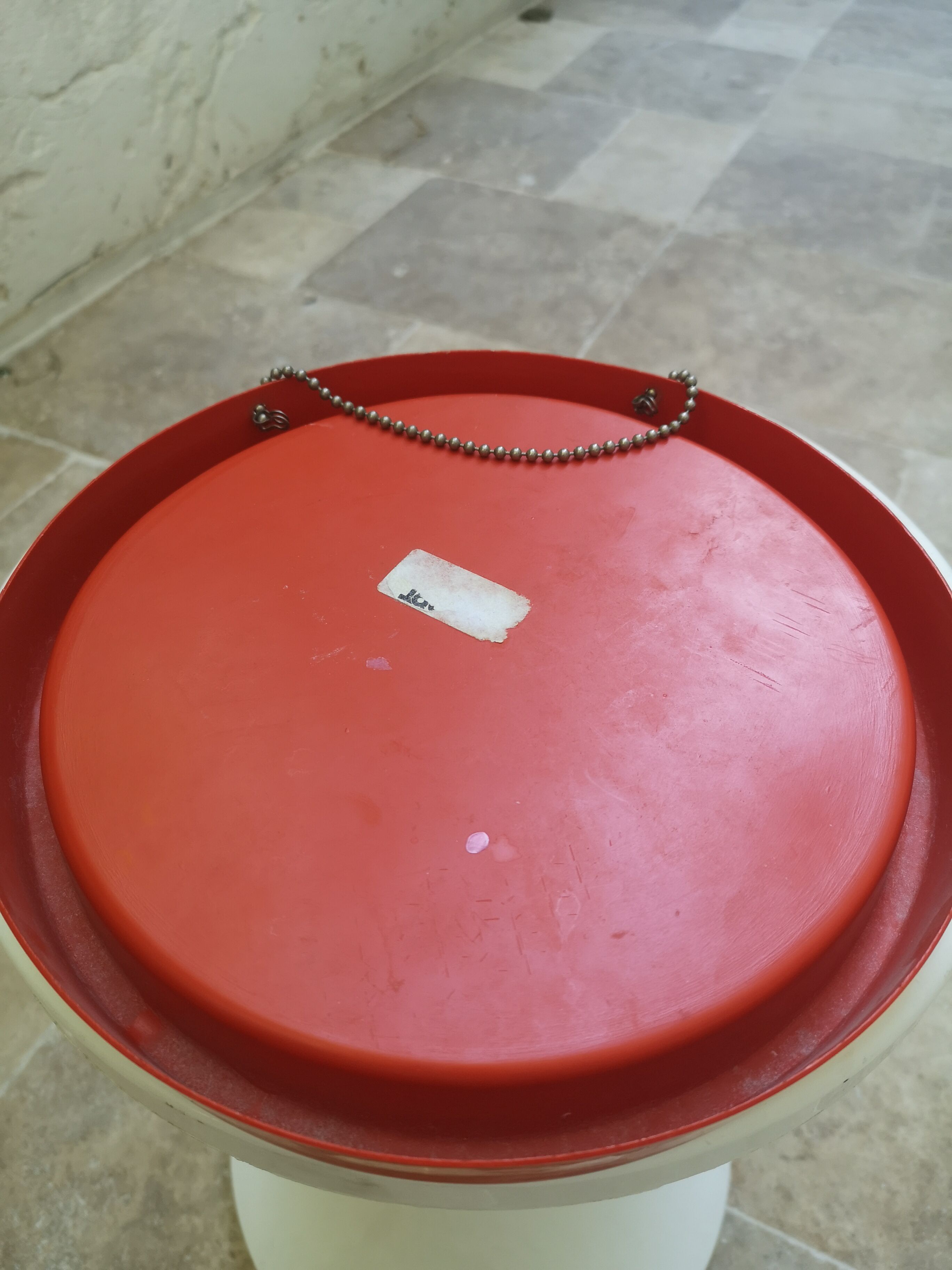 Plastic mirror 70s - 24cm
