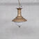 Paire de suspensions en laiton et opaline