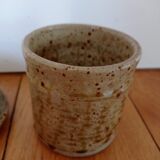 Sandstone box of La borne signed Bodin