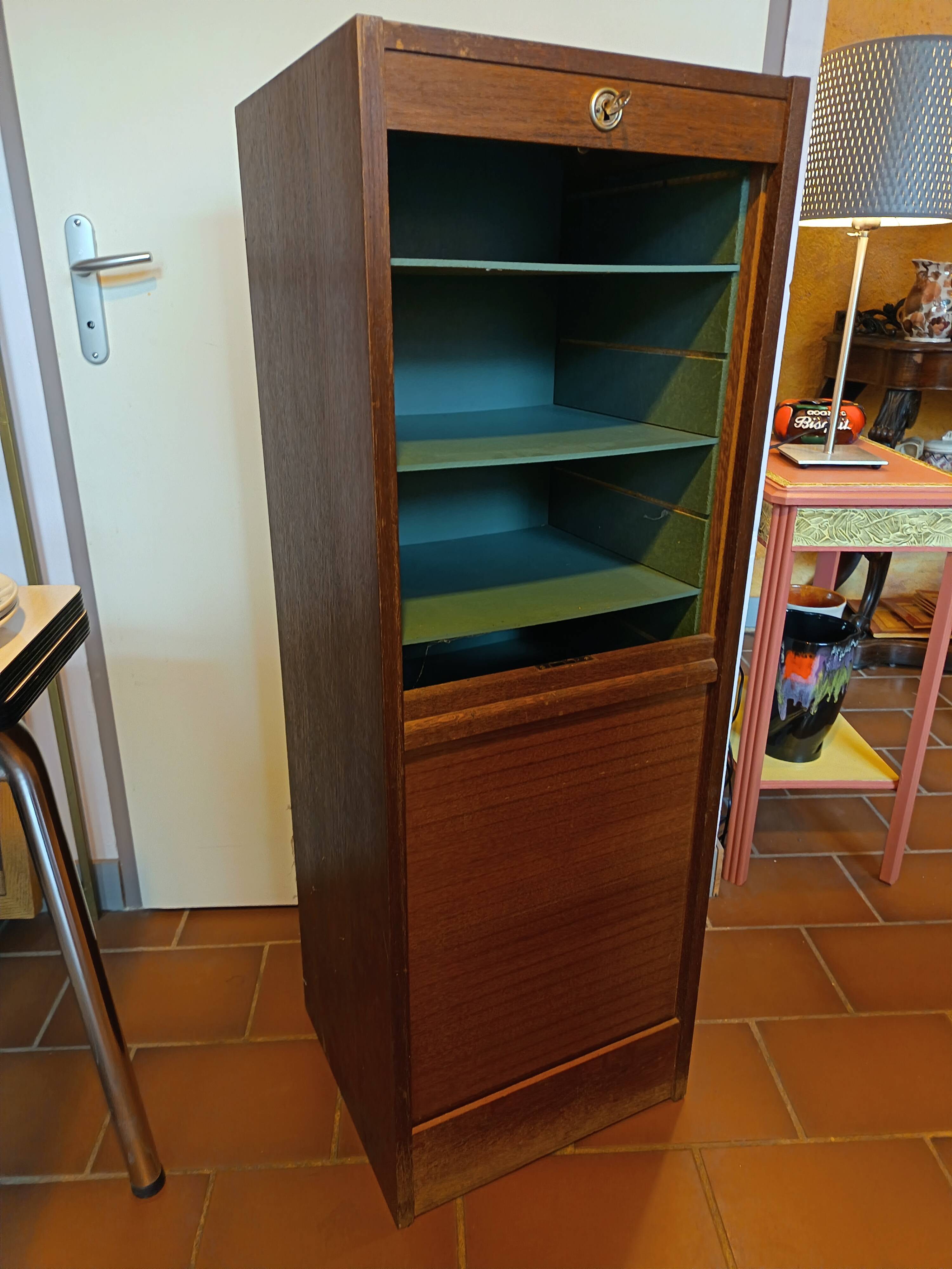 Wooden curtain cabinet