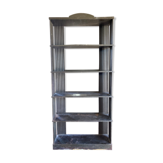 Black tole floor cabinet industrial style circa 1930