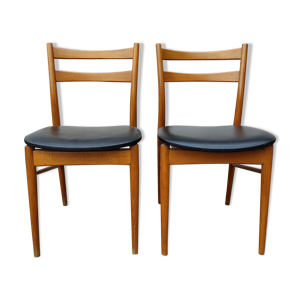 Paire de chaises scandinaves