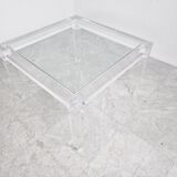 Vintage lucite coffee table, 1990s