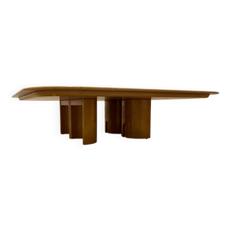 Coffee table by Giovanni Offredi (1927-2007) for Saporiti in burl wood
