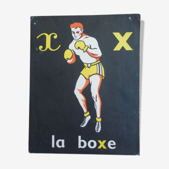 La boxe image de lecture des années 60