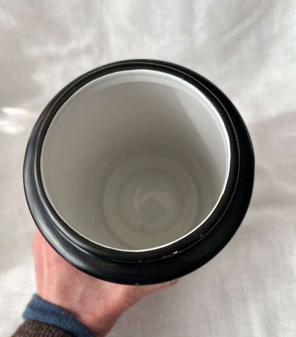Normann Copenhagen white and black vase Agnes Fries