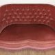 Toad sofa in old pink velvet