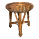 Vintage wicker / bamboo stool