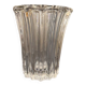 Vintage transparent vase with wavy edges, 1950s/60s