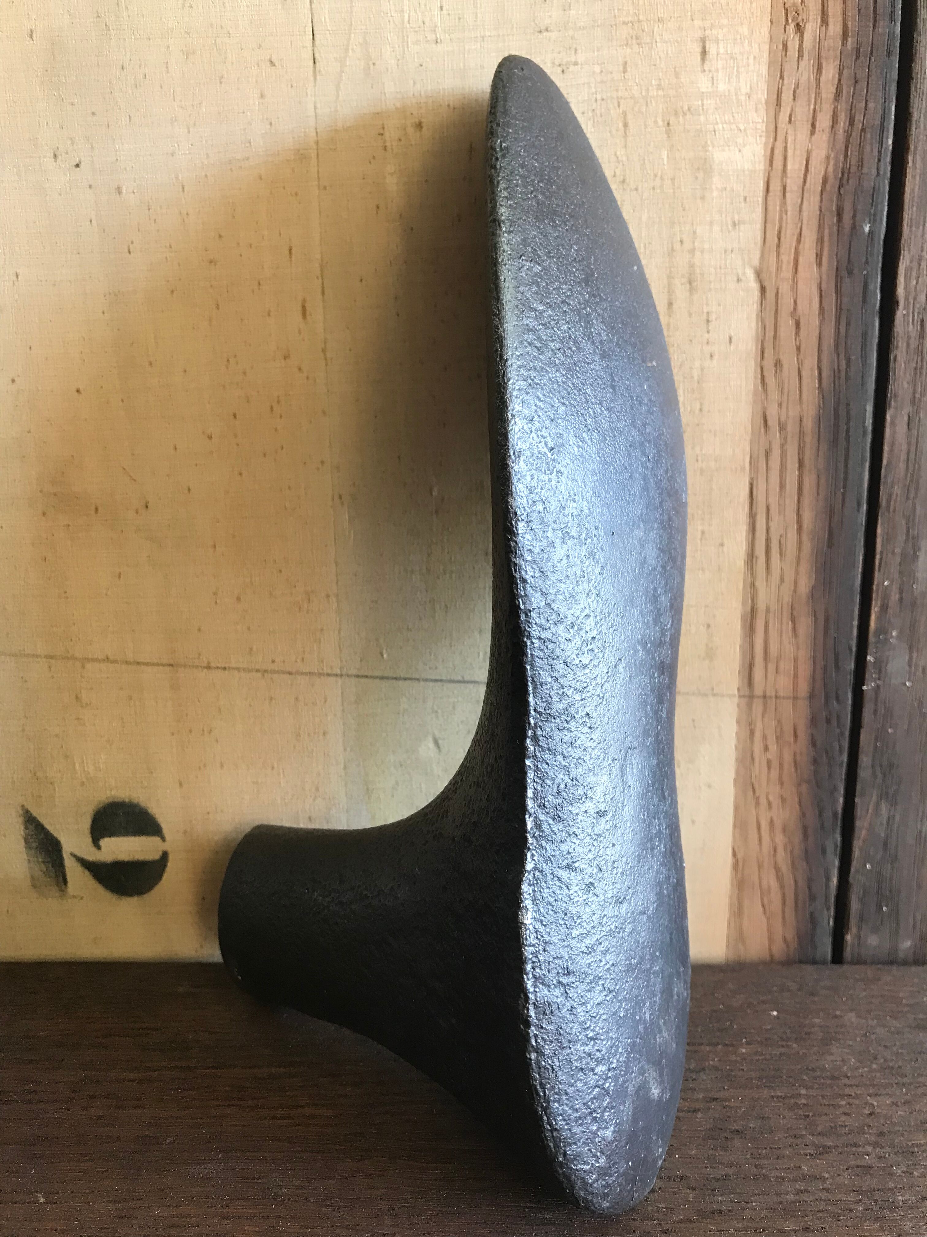 Foot shape vintage metal shoemaker