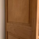 Solid oak library sandblasted