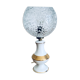 Porcelain table lamp and glass globe